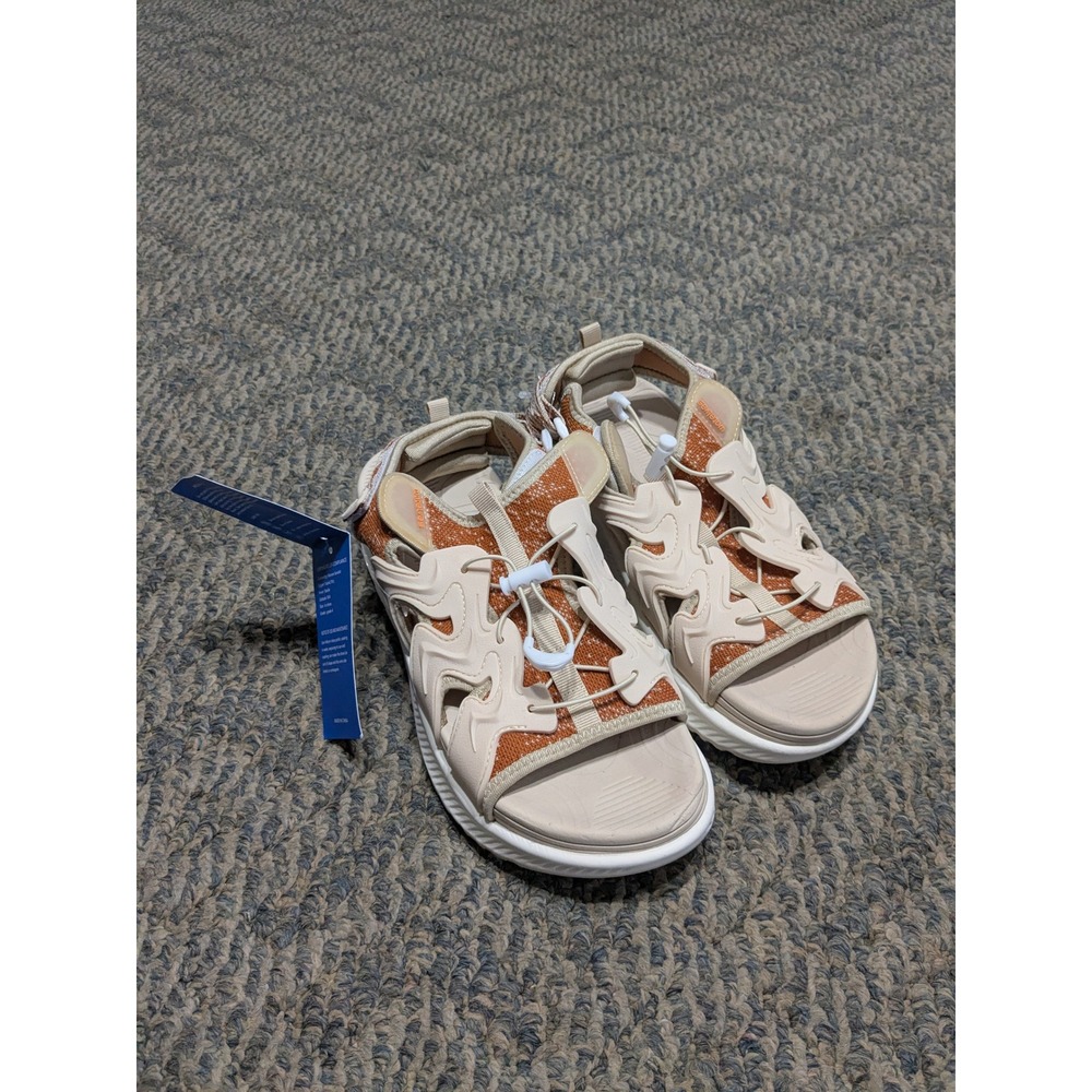 Watelves Womens Sport Sandals Beige Orange Hiking Walking Shoes Size 8 NWT